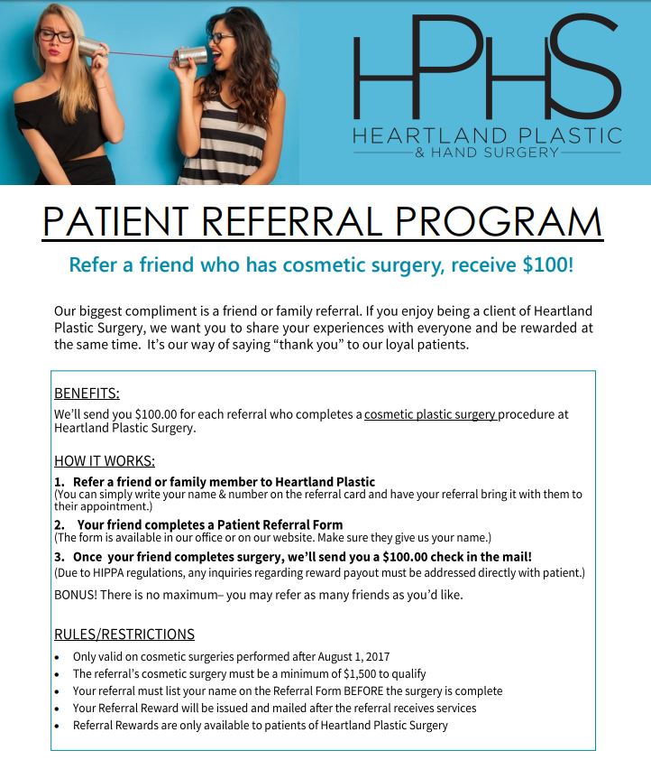 Referral Program Heartland Plastic Surgery